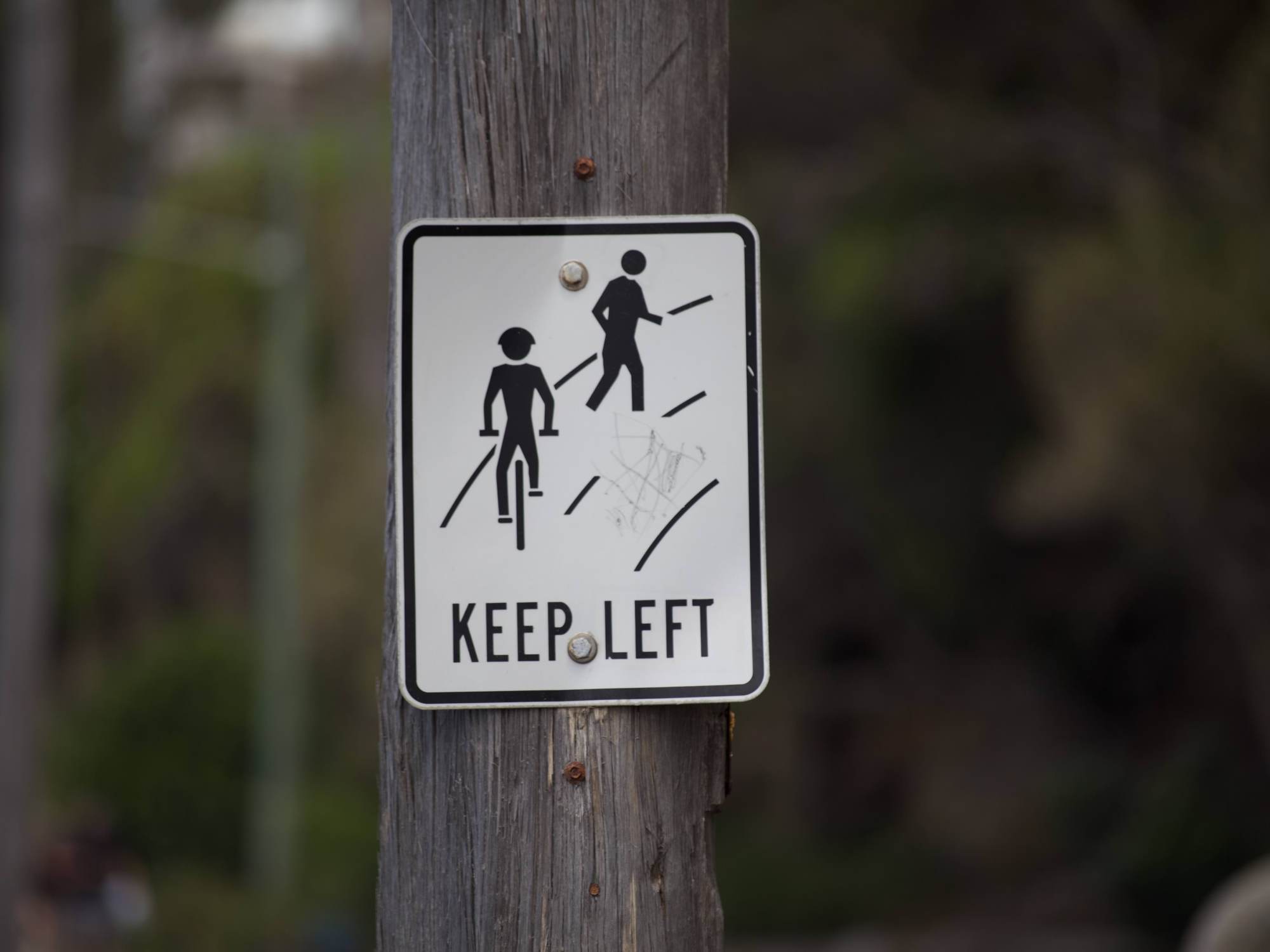 Keep left!
